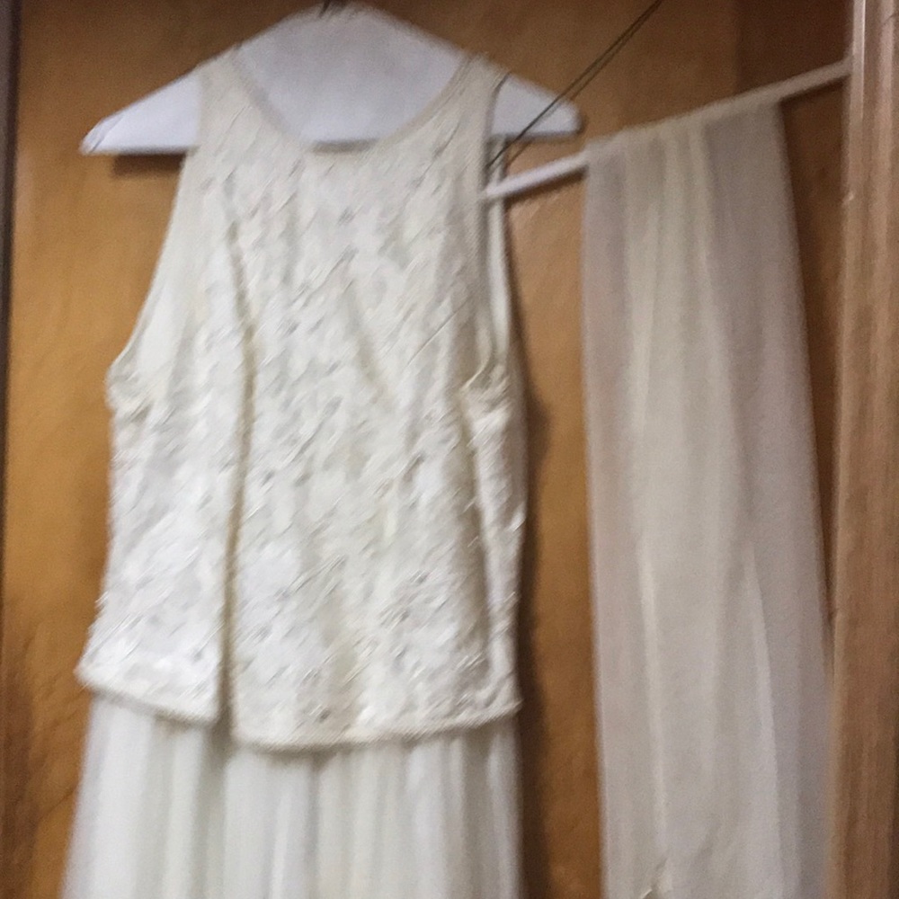 Cream beaded dress